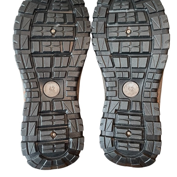 HTF mens Leather lace up rubber lug sole Oxfords size 42 (9) - Picture 7 of 8